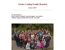 Tablet Screenshot of family.cloake.co.nz